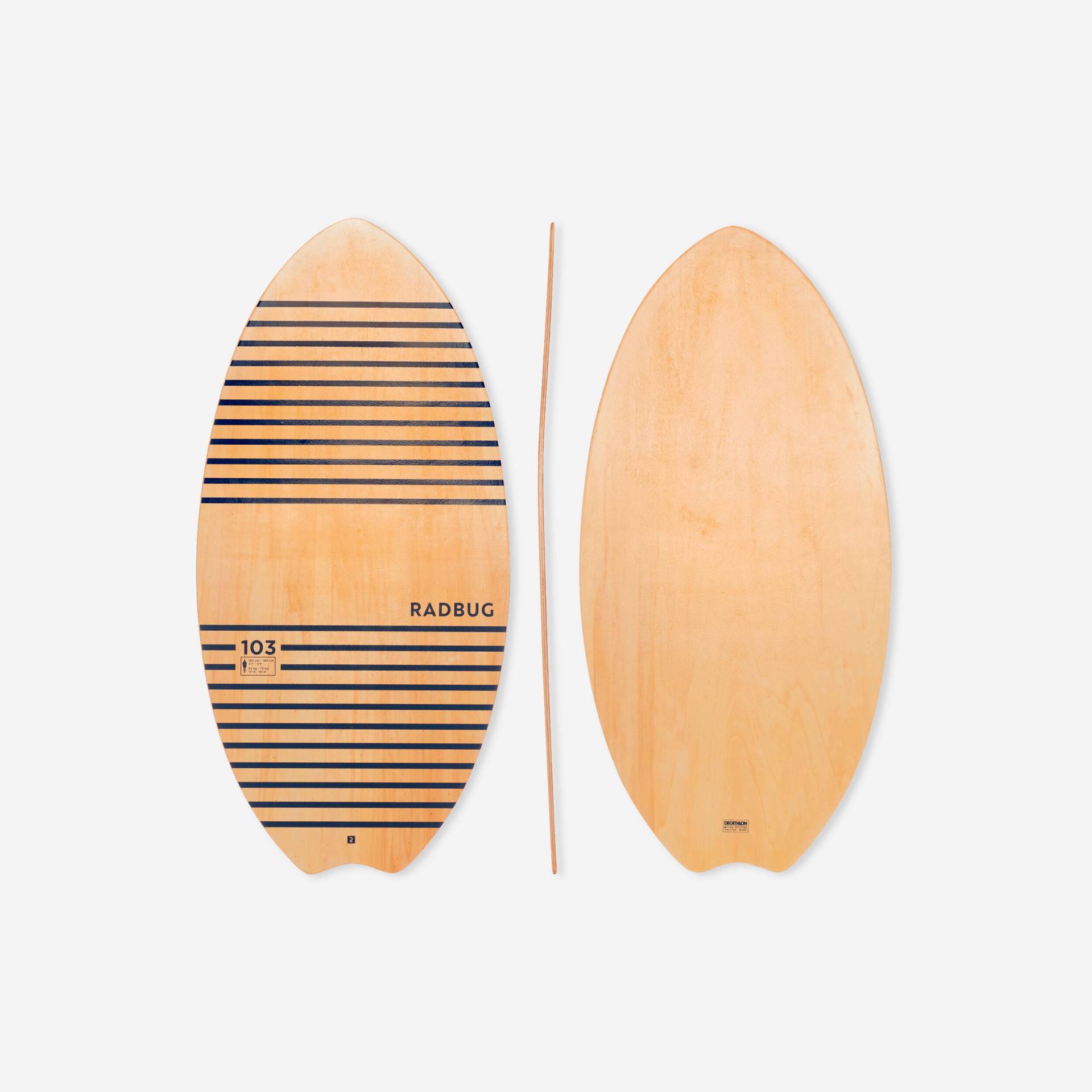 Skimboard 100 Holz Damen/Herren Skimboard 100 Holz Damen/Herren von RADBUG
