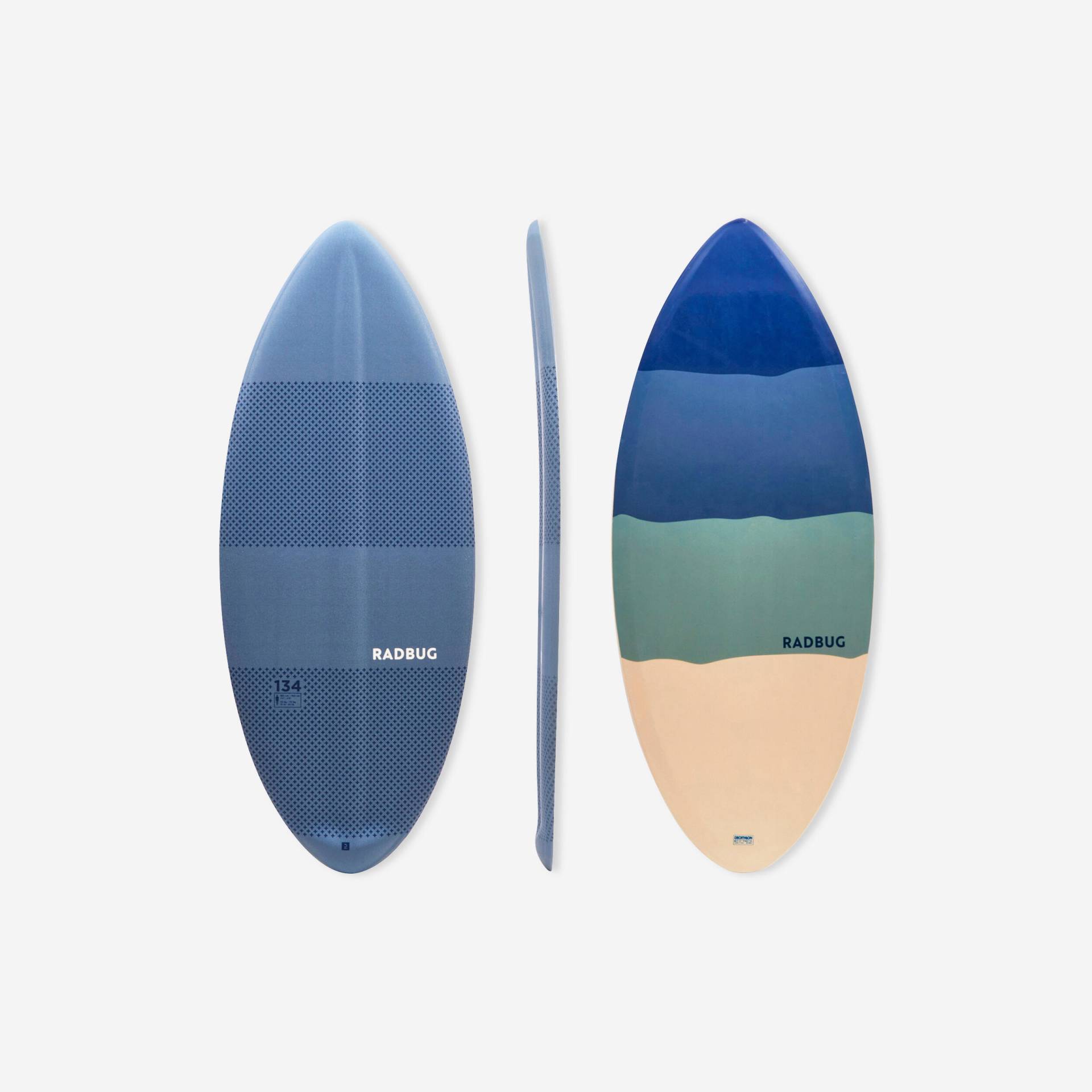 Skimboard Damen/Herren Schaumstoff - 500 blau/grau von RADBUG