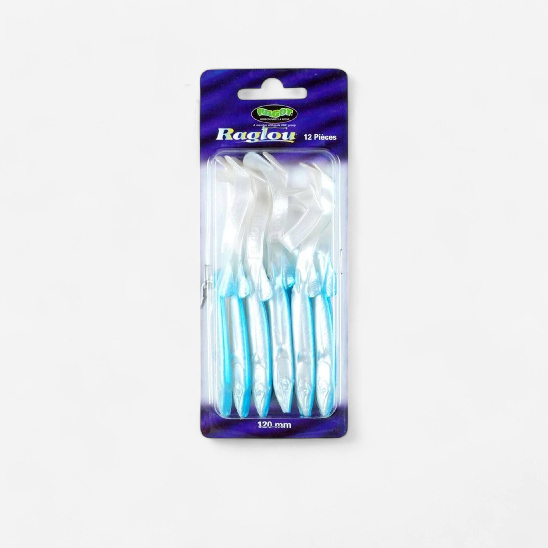 Gummiköder Raglou 12 cm perlmuttblau 12 Stück Gummiköder Raglou 12 cm perlmuttblau 12 Stück von RAGOT