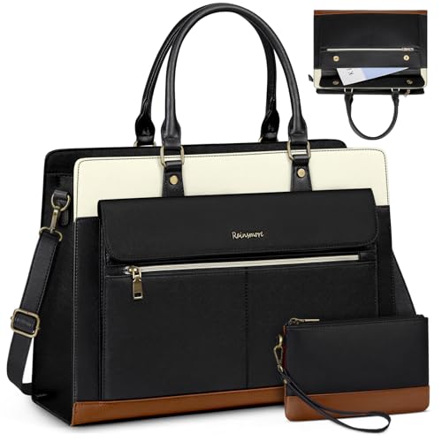 RAINSMORE Handtasche Damen Groß Shopper Tasche Damen Arbeitstasche Damen 15.6 Zoll Laptoptasche Wasserdicht PU Leder Uni Tasche Lehrertasche Aktentasche RAINSMORE Handtasche Damen Groß Shopper Tasche Damen Arbeitstasche Damen 15.6 Zoll Laptoptasche Wasserdicht PU Leder Uni Tasche Lehrertasche Aktentasche von RAINSMORE