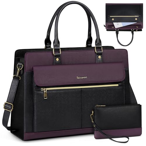 RAINSMORE Handtasche Damen Groß Shopper Tasche Damen Arbeitstasche Damen 15.6 Zoll Laptoptasche Wasserdicht PU Leder Uni Tasche Lehrertasche Aktentasche RAINSMORE Handtasche Damen Groß Shopper Tasche Damen Arbeitstasche Damen 15.6 Zoll Laptoptasche Wasserdicht PU Leder Uni Tasche Lehrertasche Aktentasche von RAINSMORE