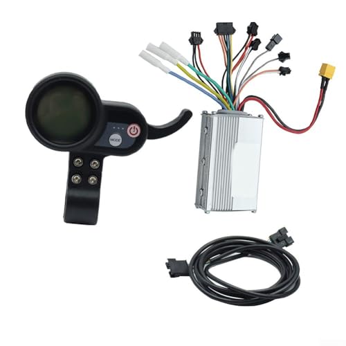 Elektroroller-Controller-Set, Display bürstenloser Motor ohne Hall-Controller mit LCD-Display, E-Bike-Roller-Zubehör (60 V 25 A Controller) von RANRAO