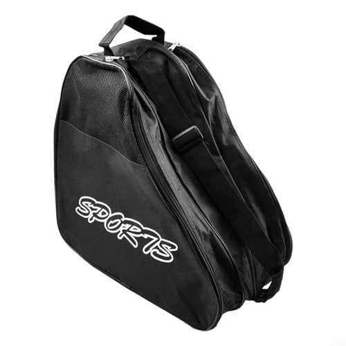 Schlittschuhtasche für Kinder, Erwachsene, Schlittschuh-Tragetasche, dreilagiges Design, breite Griffe, Schwarz Schlittschuhtasche für Kinder, Erwachsene, Schlittschuh-Tragetasche, dreilagiges Design, breite Griffe, Schwarz von RANRAO