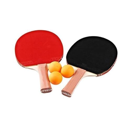 RARA® Tischtennis-Set mit Premium Tischtennisschläger und Bällen | inkl. 2 Paar Schläger und 3 Ping Pong Bälle für Familienaktivität Schule & Sportclub Indoor & Outdoor Spaß von RARA