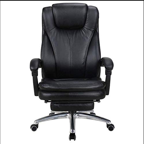 Stuhl Haushalts-Liegestuhl Schreibtischstuhl Rückenlehne Arbeitszimmer Lederstuhl Business Lifting Boss Chair High-Back Leder Executive Drehstuhl Verstellbarer Drehstuhl Büroschreibtischstuhl mit von RASOANOA