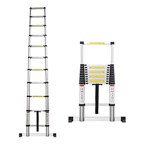 Teleskopleitern Mehrzweck-Ausziehleiter Teleskopleiter Teleskop-Verlängerungsleiter 20ft / 16ft / 12,5ft / 10,5ft, Aluminium-Teleskopleitern für Dächer, Wohnmobile, Dachböden, Außenbereiche, Indo von RASOANOA