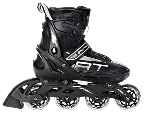 RAVEN Inline Skates Inliner Profession Black verstellbar (35-39(23cm-25,5cm)) von RAVEN