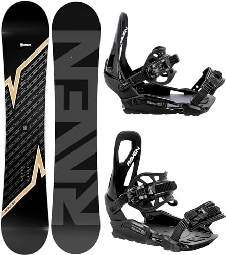 RAVEN Snowboard Set: Snowboard Pulse + Bindung s230 (167cm Wide + s230 Black M/L) von RAVEN