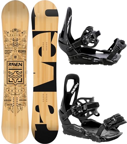 RAVEN Snowboard Set: Snowboard Solid + Bindung s230 Black + Boots Target (155cm + s230 M/L + Target 43) von RAVEN