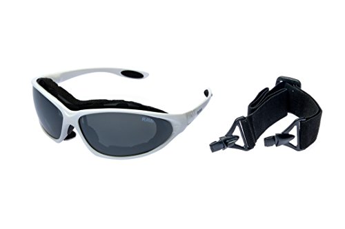 RAVS SPORTBRILLE SKI - Snowboard KITESUR Sonnenbrille MIT Band UND BÜGELN SOFTBAG! von RAVS