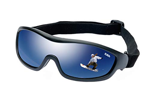 Ravs Bergbrille Skibrille Sportbrille mit Strong Silver Verspiegelung inkl. Softbag von Ravs