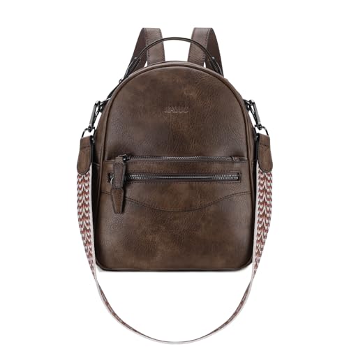 RAVUO Rucksack Damen Klein, Lederrucksack 2 in 1 Handtasche und Rucksack Elegant Cityrucksack Kleiner Damen-rucksackhandtaschen Kaffee RAVUO Rucksack Damen Klein, Lederrucksack 2 in 1 Handtasche und Rucksack Elegant Cityrucksack Kleiner Damen-rucksackhandtaschen Kaffee von RAVUO