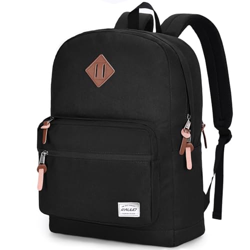 RAVUO Rucksack Herren Damen, 15.6 Zoll Laptop Rucksack Wasserdicht Schulrucksack Teenager Schultasche Backpack Men Casual Daypacks für Reise Arbeit Schwarz RAVUO Rucksack Herren Damen, 15.6 Zoll Laptop Rucksack Wasserdicht Schulrucksack Teenager Schultasche Backpack Men Casual Daypacks für Reise Arbeit Schwarz von RAVUO