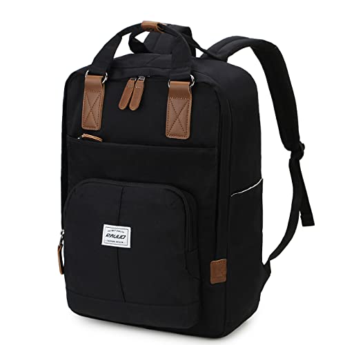 RAVUO Schulrucksack für Herren und Damen, wasserabweisend, College-Schultasche, 15,6 Zoll, Laptop-Rucksack, lässiger Tagesrucksack, Reiserucksack, Schwarz RAVUO Schulrucksack für Herren und Damen, wasserabweisend, College-Schultasche, 15,6 Zoll, Laptop-Rucksack, lässiger Tagesrucksack, Reiserucksack, Schwarz von RAVUO