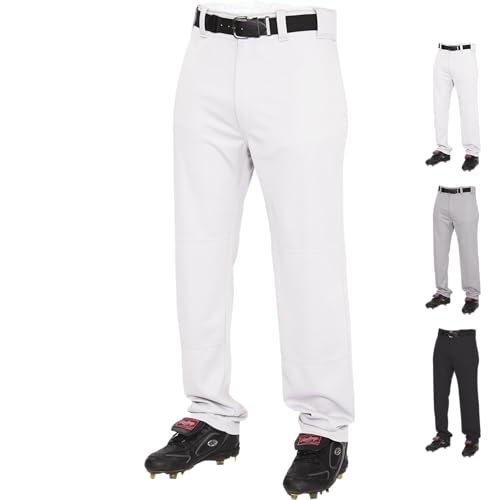 Rawlings Halbrelaxte Baseballhose in voller Länge, solide und paspelierte Optionen, Erwachsenengrößen, mehrere Farben Rawlings Halbrelaxte Baseballhose in voller Länge, solide und paspelierte Optionen, Erwachsenengrößen, mehrere Farben von Rawlings