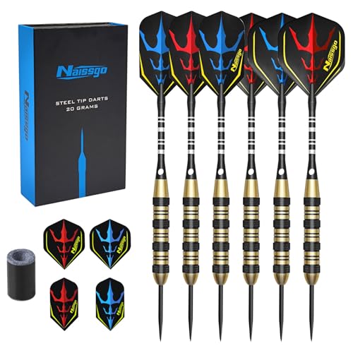 RAYNA GAMES Dartpfeile Metall Spitze,Steel Tip Darts Set Profi Metall Dart Set mit Aluminiumschäften,Metall Darts Ideal für Zuhause, Spielzimmer,Clubs RAYNA GAMES Dartpfeile Metall Spitze,Steel Tip Darts Set Profi Metall Dart Set mit Aluminiumschäften,Metall Darts Ideal für Zuhause, Spielzimmer,Clubs von RAYNA GAMES