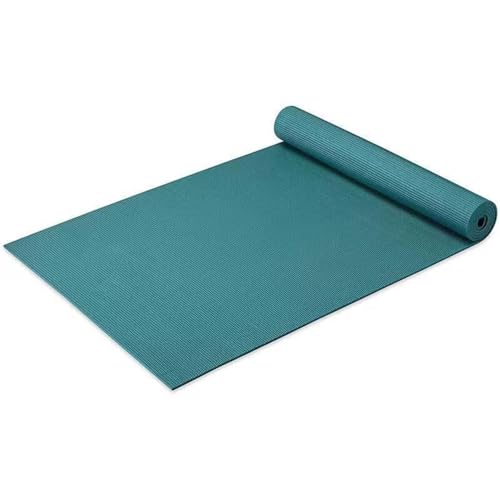 RBRFACAEX Yoga Mat: 3mm Thick, Printed Anti Slip High-density Female Specific Shock-absorbing, Soundproof, Shock-absorbing, Anti Slip Floor Mat For Home Use(Peacock Blue) von RBRFACAEX