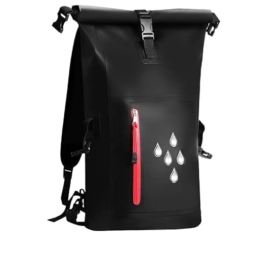 RC-BKKXXEAV Dry Bag Multifunktionale wasserdichte Reisetasche 25L for Kajakfahren, Bootfahren, Angeln, Rafting, Schwimmen und Camping(Color:Black) von RC-BKKXXEAV