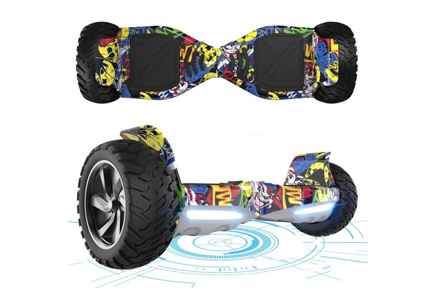 RCB TECH Balance Scooter Hummer mit Leistungsstarkem Motor, 8.5"Hoverboard für alle Gelände,APP von RCB TECH