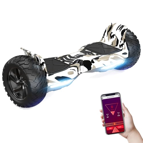 RCB 8.5" Premium Offroad Hoverboard, APP Steuerfunktion,Integrierte LED-Bluetooth mit Leistungsstarkem Motor,Elektro alle Gelände Hoverboards,Geschenk für Kinder von RCB