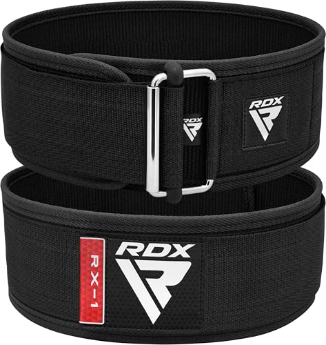 RDX 4” Gewichthebergürtel, Auto-Lock Trainingsgürtel, Powerlifting Krafttraining Bodybuilding Fitness Gürtel, Gepolstert Gewichtheben Gym Weight Lifting Belt, Männer Damen Kreuzheben Workout von RDX