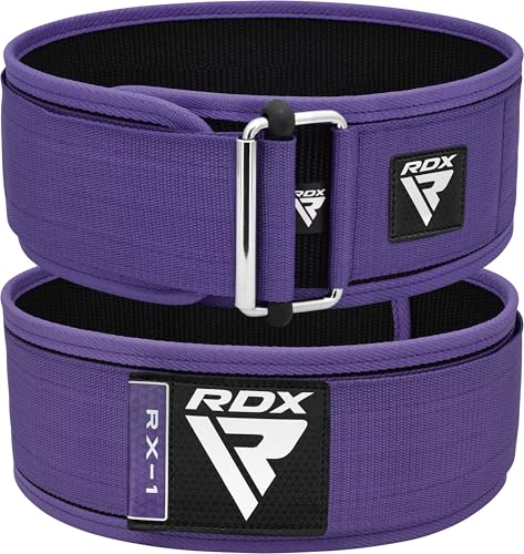 RDX 4” Gewichthebergürtel, Auto-Lock Trainingsgürtel, Powerlifting Krafttraining Bodybuilding Fitness Gürtel, Gepolstert Gewichtheben Gym Weight Lifting Belt, Männer Damen Kreuzheben Workout von RDX