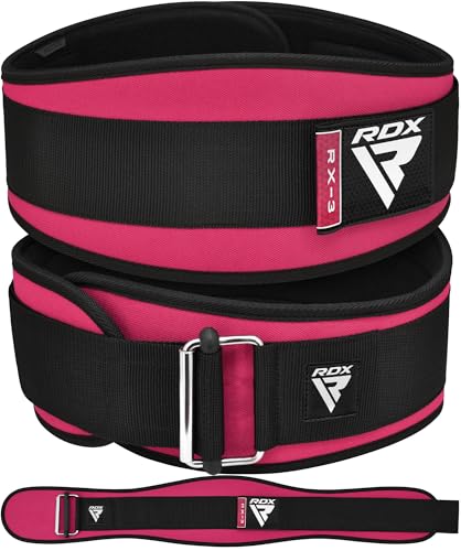 RDX 6.5” Gewichthebergürtel, Auto-Lock Trainingsgürtel, Krafttraining Powerlifting Fitness Bodybuilding Gürtel, Gewichtheben Gepolstert Gym Weight Lifting Belt, Damen Kreuzheben Wokout von RDX