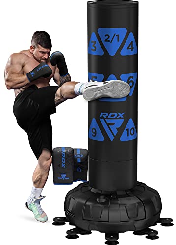RDX 6FT 330LB Boxsack Stehend Erwachsene, Trainingshandschuhe und Überzug Set XXL Freistehender Standboxsack Boxing mit Saugfuß Freestanding Punch Bag für MMA Kickboxen Kampfsport Boxpartner Muay Thai RDX 6FT 330LB Boxsack Stehend Erwachsene, Trainingshandschuhe und Überzug Set XXL Freistehender Standboxsack Boxing mit Saugfuß Freestanding Punch Bag für MMA Kickboxen Kampfsport Boxpartner Muay Thai von RDX