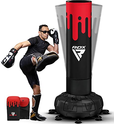RDX 6FT 330LB Boxsack Stehend Erwachsene, Trainingshandschuhe und Überzug Set XXL Freistehender Standboxsack Boxing mit Saugfuß Freestanding Punch Bag für MMA Kickboxen Kampfsport Boxpartner Muay Thai RDX 6FT 330LB Boxsack Stehend Erwachsene, Trainingshandschuhe und Überzug Set XXL Freistehender Standboxsack Boxing mit Saugfuß Freestanding Punch Bag für MMA Kickboxen Kampfsport Boxpartner Muay Thai von RDX