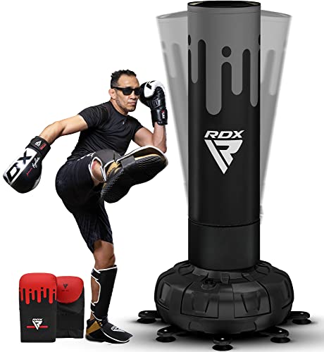 RDX 6FT 330LB Boxsack Stehend Erwachsene, Trainingshandschuhe und Überzug Set XXL Freistehender Standboxsack Boxing mit Saugfuß Freestanding Punch Bag für MMA Kickboxen Kampfsport Boxpartner Muay Thai RDX 6FT 330LB Boxsack Stehend Erwachsene, Trainingshandschuhe und Überzug Set XXL Freistehender Standboxsack Boxing mit Saugfuß Freestanding Punch Bag für MMA Kickboxen Kampfsport Boxpartner Muay Thai von RDX