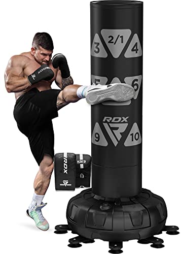 RDX 6FT 330LB Boxsack Stehend Erwachsene, Trainingshandschuhe und Überzug Set XXL Freistehender Standboxsack Boxing mit Saugfuß Freestanding Punch Bag für MMA Kickboxen Kampfsport Boxpartner Muay Thai RDX 6FT 330LB Boxsack Stehend Erwachsene, Trainingshandschuhe und Überzug Set XXL Freistehender Standboxsack Boxing mit Saugfuß Freestanding Punch Bag für MMA Kickboxen Kampfsport Boxpartner Muay Thai von RDX