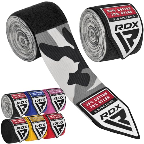 RDX Boxbandagen Kinder 2.5M, Innenhandschuhe Boxen Elastisch Handbandagen Mit Daumenschlaufe für MMA Muay Thai Kickboxen Thaiboxen Boxsack Punchingbälle Sparring Training Boxbandage, Boxing Hand Wraps von RDX