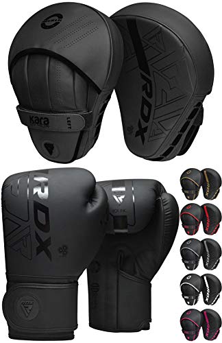 RDX Boxhandschuhe und Pratzen Set, Kampfsport Handpratzen, Muay Thai Boxpratzen Mitts, MMA Training Boxen Pads, Sparring Schlagpolster, Kickboxen Schlagkissen, Haken und Jab Boxpads RDX Boxhandschuhe und Pratzen Set, Kampfsport Handpratzen, Muay Thai Boxpratzen Mitts, MMA Training Boxen Pads, Sparring Schlagpolster, Kickboxen Schlagkissen, Haken und Jab Boxpads von RDX