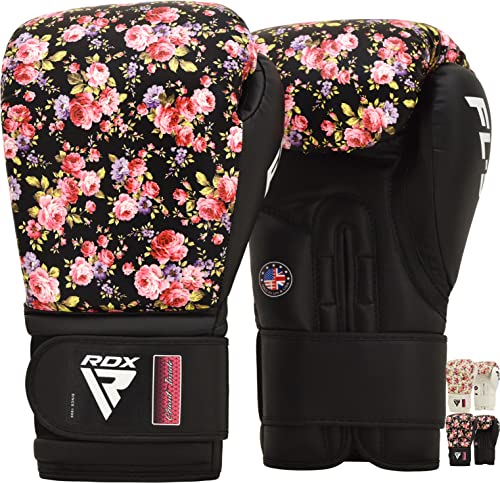 RDX Damen Boxhandschuhe, Muay Thai Kickboxen Sparring, Maya Hide Leder Boxing Gloves, Boxsack Punchinghandschuhe, Kickboxhandschuhe MMA Kampfsport Training 8 10 12 oz RDX Damen Boxhandschuhe, Muay Thai Kickboxen Sparring, Maya Hide Leder Boxing Gloves, Boxsack Punchinghandschuhe, Kickboxhandschuhe MMA Kampfsport Training 8 10 12 oz von RDX