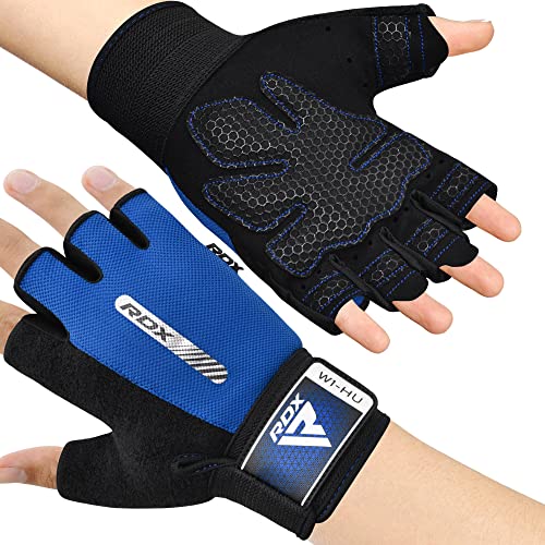 RDX Fitness Handschuhe Damen Herren, Anti-Rutsch Gewichtheben Workout Gym Gloves Krafttraining Trainingshandschuhe, Exercise Weightlifting Bodybuilding Sporthandschuhe Grip, Kraftsport Powerlifting von RDX