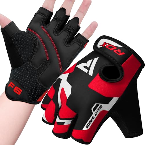 RDX Fitness Handschuhe Damen Herren, Gewichtheben Trainingshandschuhe Krafttraining, rutschfest Gym Bodybuilding Workout Weight Lifting Gloves, Kraftsport Klimmzüge Workout, Powerlifting Radfahren RDX Fitness Handschuhe Damen Herren, Gewichtheben Trainingshandschuhe Krafttraining, rutschfest Gym Bodybuilding Workout Weight Lifting Gloves, Kraftsport Klimmzüge Workout, Powerlifting Radfahren von RDX