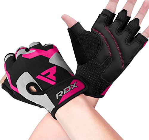 RDX Fitness Handschuhe Damen Frauen, Trainingshandschuhe Gewichtheben Krafttraining, rutschfest Gym Workout Bodybuilding Women Weight Lifting Gloves, Kraftsport Workout, Powerlifting Radfahren RDX Fitness Handschuhe Damen Frauen, Trainingshandschuhe Gewichtheben Krafttraining, rutschfest Gym Workout Bodybuilding Women Weight Lifting Gloves, Kraftsport Workout, Powerlifting Radfahren von RDX