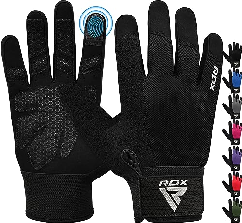RDX Fitness Handschuhe Vollfinger Damen Herren, Gewichtheben Touchscreen Trainingshandschuhe, Bodybuilding Krafttraining Workout Gym Weight Lifting Gloves Powerlifting Kraftsport Griff Radfahren Sport RDX Fitness Handschuhe Vollfinger Damen Herren, Gewichtheben Touchscreen Trainingshandschuhe, Bodybuilding Krafttraining Workout Gym Weight Lifting Gloves Powerlifting Kraftsport Griff Radfahren Sport von RDX