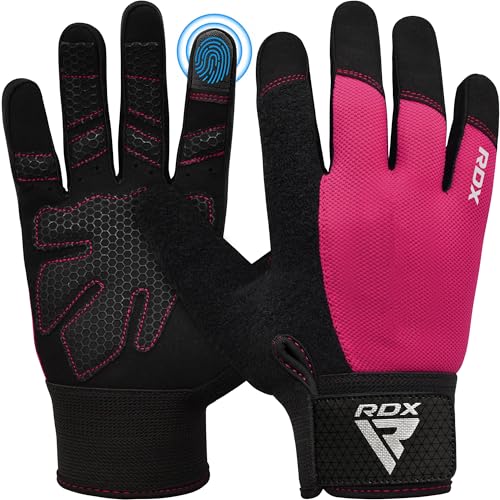 RDX Fitness Handschuhe Vollfinger Damen Herren, Gewichtheben Touchscreen Trainingshandschuhe, Bodybuilding Krafttraining Workout Gym Weight Lifting Gloves Powerlifting Kraftsport Griff Radfahren Sport RDX Fitness Handschuhe Vollfinger Damen Herren, Gewichtheben Touchscreen Trainingshandschuhe, Bodybuilding Krafttraining Workout Gym Weight Lifting Gloves Powerlifting Kraftsport Griff Radfahren Sport von RDX