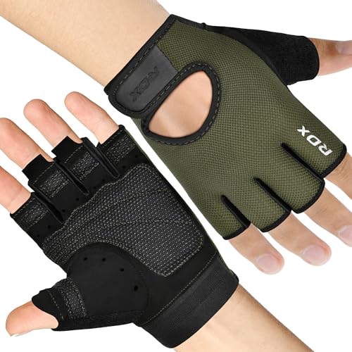 RDX Fitness Handschuhe Herren Damen, Trainingshandschuhe Krafttraining Anti-Rutsch Gewichtheber Handschuhe, handgelenkschutz für Gewichtheben Gym Bodybuilding HIIT-Übung Weight Lifting Gloves RDX Fitness Handschuhe Herren Damen, Trainingshandschuhe Krafttraining Anti-Rutsch Gewichtheber Handschuhe, handgelenkschutz für Gewichtheben Gym Bodybuilding HIIT-Übung Weight Lifting Gloves von RDX