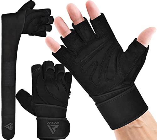 RDX Fitness Handschuhe Herren Damen, Trainingshandschuhe Krafttraining handgelenkschutz für Gewichtheben, rutschfest Gym Bodybuilding Weight Lifting Gloves Workout Training Klimmzüge Griff Kraftsport von RDX