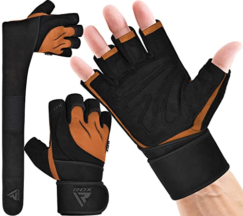 RDX Fitness Handschuhe Herren Damen, Trainingshandschuhe Krafttraining handgelenkschutz für Gewichtheben, rutschfest Gym Bodybuilding Weight Lifting Gloves Workout Training Klimmzüge Griff Kraftsport von RDX