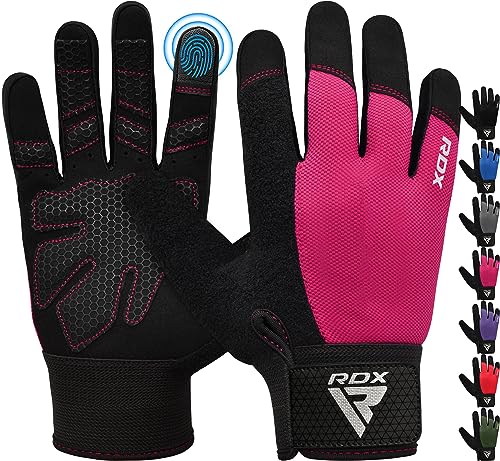 RDX Fitness Handschuhe Vollfinger Damen Herren, Gewichtheben Touchscreen Trainingshandschuhe, Bodybuilding Krafttraining Workout Gym Weight Lifting Gloves Powerlifting Kraftsport Griff Radfahren Sport RDX Fitness Handschuhe Vollfinger Damen Herren, Gewichtheben Touchscreen Trainingshandschuhe, Bodybuilding Krafttraining Workout Gym Weight Lifting Gloves Powerlifting Kraftsport Griff Radfahren Sport von RDX