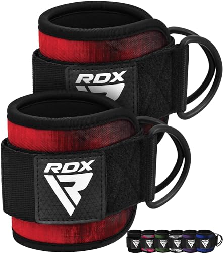 RDX Fußschlaufen Kabelzug Gepolstert, 7MM Neoprenstütze 10”x4”, Ankle Straps, Handgelenk wickelt Mit 2 D-Ring für Cable Machine Fitness Training Fußmanschetten Gym Gesäß Beintraining, Frauen Männer RDX Fußschlaufen Kabelzug Gepolstert, 7MM Neoprenstütze 10”x4”, Ankle Straps, Handgelenk wickelt Mit 2 D-Ring für Cable Machine Fitness Training Fußmanschetten Gym Gesäß Beintraining, Frauen Männer von RDX