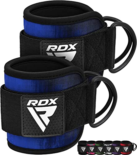 RDX Fußschlaufen Kabelzug Gepolstert, 7MM Neoprenstütze 10”x4”, Ankle Straps, Handgelenk wickelt Mit 2 D-Ring für Cable Machine Fitness Training Fußmanschetten Gym Gesäß Beintraining, Frauen Männer RDX Fußschlaufen Kabelzug Gepolstert, 7MM Neoprenstütze 10”x4”, Ankle Straps, Handgelenk wickelt Mit 2 D-Ring für Cable Machine Fitness Training Fußmanschetten Gym Gesäß Beintraining, Frauen Männer von RDX
