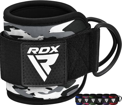 RDX Fußschlaufen Kabelzug Gepolstert, 7MM Neoprenstütze 10”x4”, Ankle Straps, Handgelenk wickelt Mit 2 D-Ring für Cable Machine Fitness Training Fußmanschetten Gym Gesäß Beintraining, Frauen Männer RDX Fußschlaufen Kabelzug Gepolstert, 7MM Neoprenstütze 10”x4”, Ankle Straps, Handgelenk wickelt Mit 2 D-Ring für Cable Machine Fitness Training Fußmanschetten Gym Gesäß Beintraining, Frauen Männer von RDX