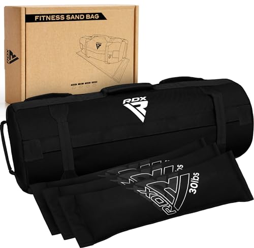 RDX Gewichtssack für Fitness Krafttraining, Ungefüllten Power Bag mit 8 Griffe, Core Sandbag Gewichtete, 2-90 KG Sandsack Ideal für Viele Functional Training Running Rucking Strongman Lifting Workout RDX Gewichtssack für Fitness Krafttraining, Ungefüllten Power Bag mit 8 Griffe, Core Sandbag Gewichtete, 2-90 KG Sandsack Ideal für Viele Functional Training Running Rucking Strongman Lifting Workout von RDX
