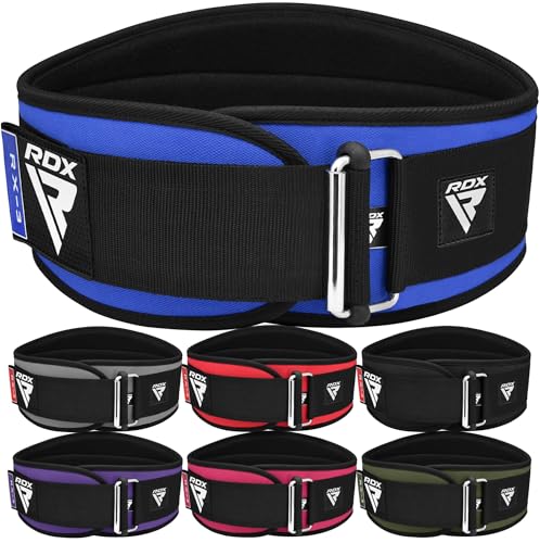 RDX 6.5” Gewichthebergürtel, Auto-Lock Trainingsgürtel, Krafttraining Powerlifting Fitness Bodybuilding Gürtel, Gewichtheben Gepolstert Gym Weight Lifting Belt, Männer Damen Kreuzheben Workout von RDX