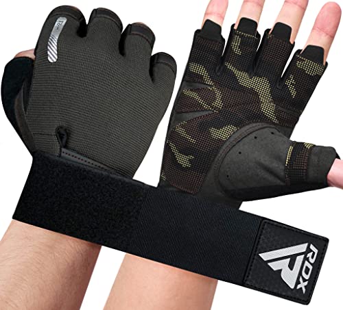 RDX Gewichtheberhandschuhe, zusätzliche Dehnbare Lange Handgelenkstütze, voller Handflächengriff, Männer Frauen Fitness HIIT Workout, Bodybuilding Krafttraining Radfahren Übung Home Gym Ausrüstung RDX Gewichtheberhandschuhe, zusätzliche Dehnbare Lange Handgelenkstütze, voller Handflächengriff, Männer Frauen Fitness HIIT Workout, Bodybuilding Krafttraining Radfahren Übung Home Gym Ausrüstung von RDX