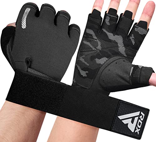 RDX Gewichtheberhandschuhe, zusätzliche Dehnbare Lange Handgelenkstütze, voller Handflächengriff, Männer Frauen Fitness HIIT Workout, Bodybuilding Krafttraining Radfahren Übung Home Gym Ausrüstung RDX Gewichtheberhandschuhe, zusätzliche Dehnbare Lange Handgelenkstütze, voller Handflächengriff, Männer Frauen Fitness HIIT Workout, Bodybuilding Krafttraining Radfahren Übung Home Gym Ausrüstung von RDX